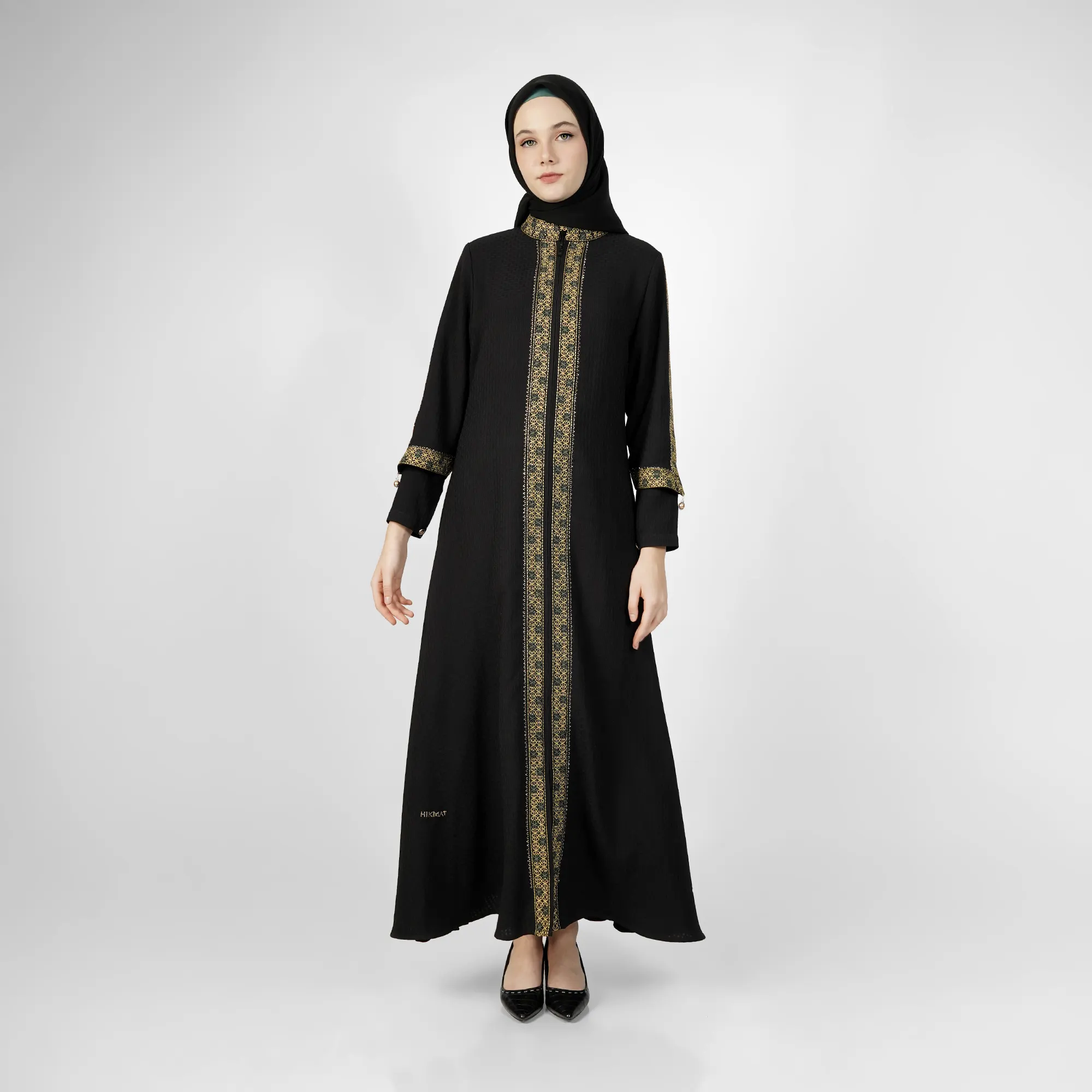 HIKMAT Abaya A2282 Black (1)