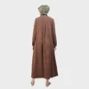 HIKMAT Casual Abaya C8477 Brown (2)