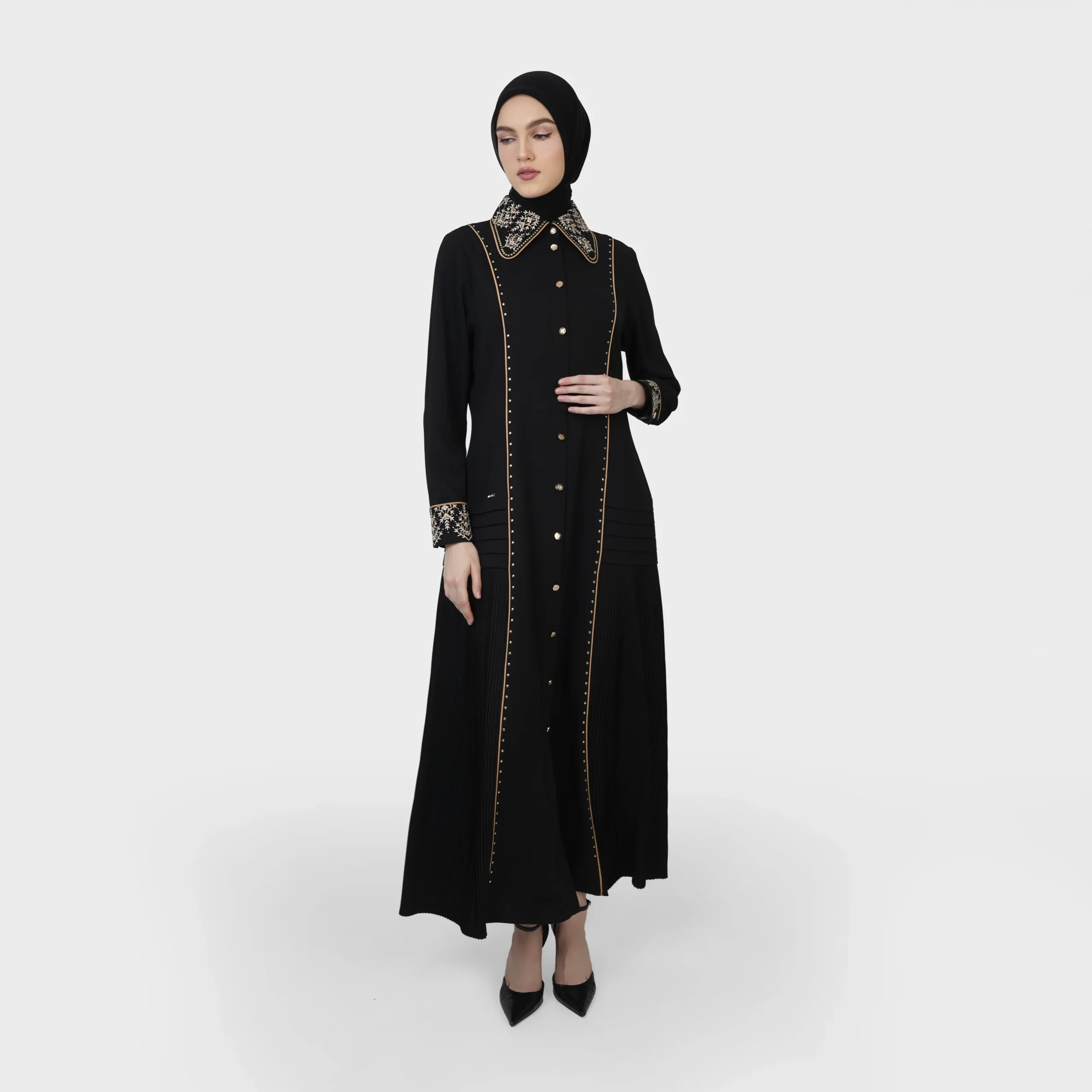 Plisse Royale Abaya