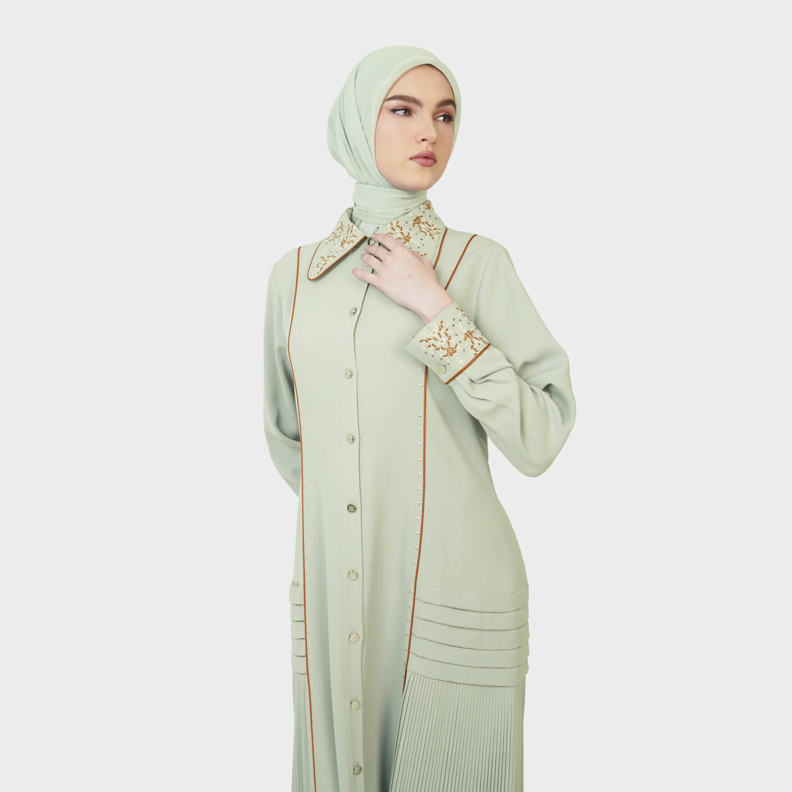 Plisse Royale Abaya